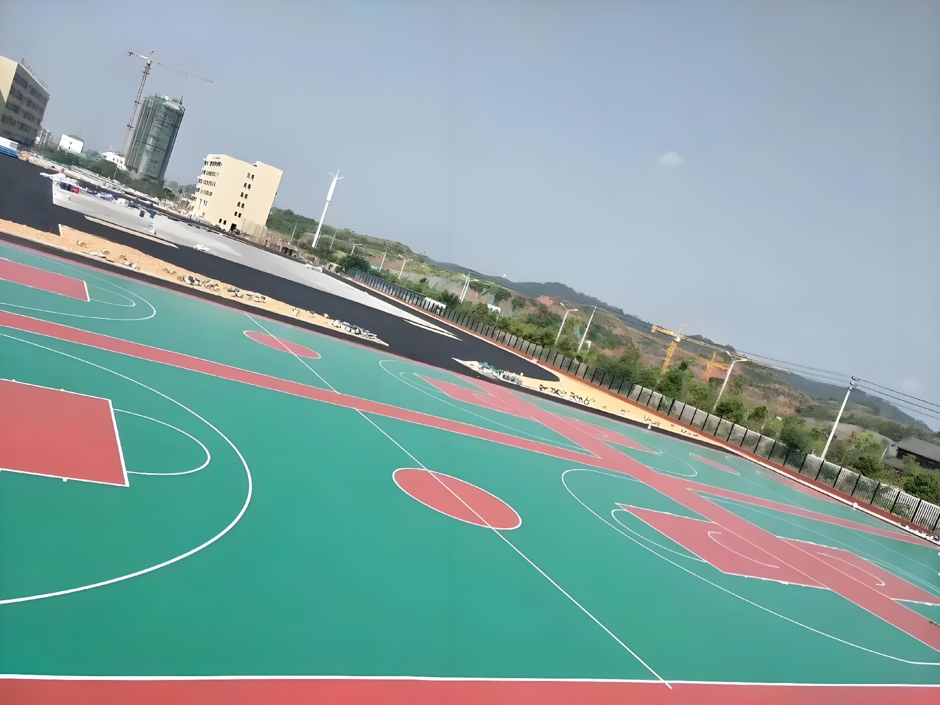 硅PU籃球場 硅PU籃球場