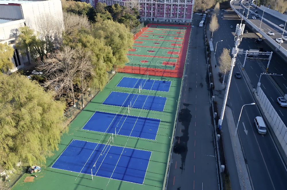 硅pu籃球場彈性層